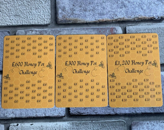 Bee Themed Savings Challenge Sheets