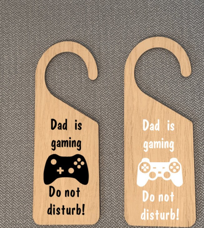 Personalised Gamer Door Hanger