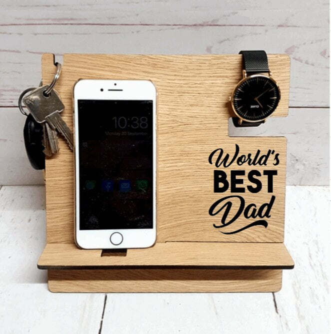 Personalised Dad Phone Accessory Stand