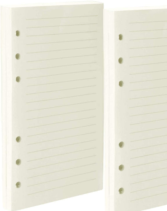 A6 Lined Paper Pack for Budget Binder