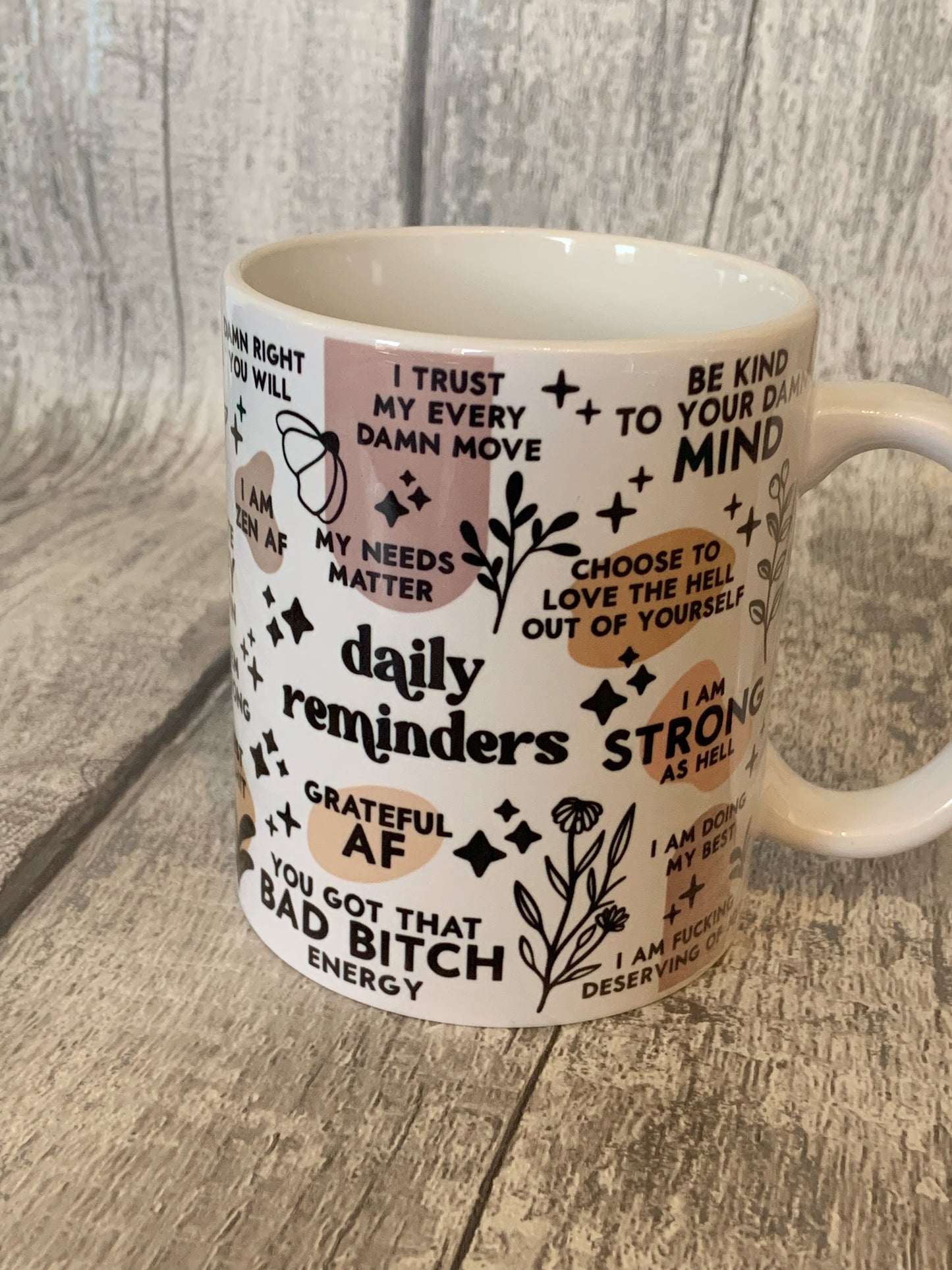 Sweary Daily Reminders Mug