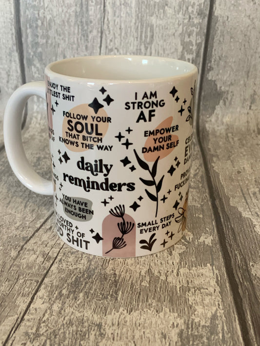 Sweary Daily Reminders Mug