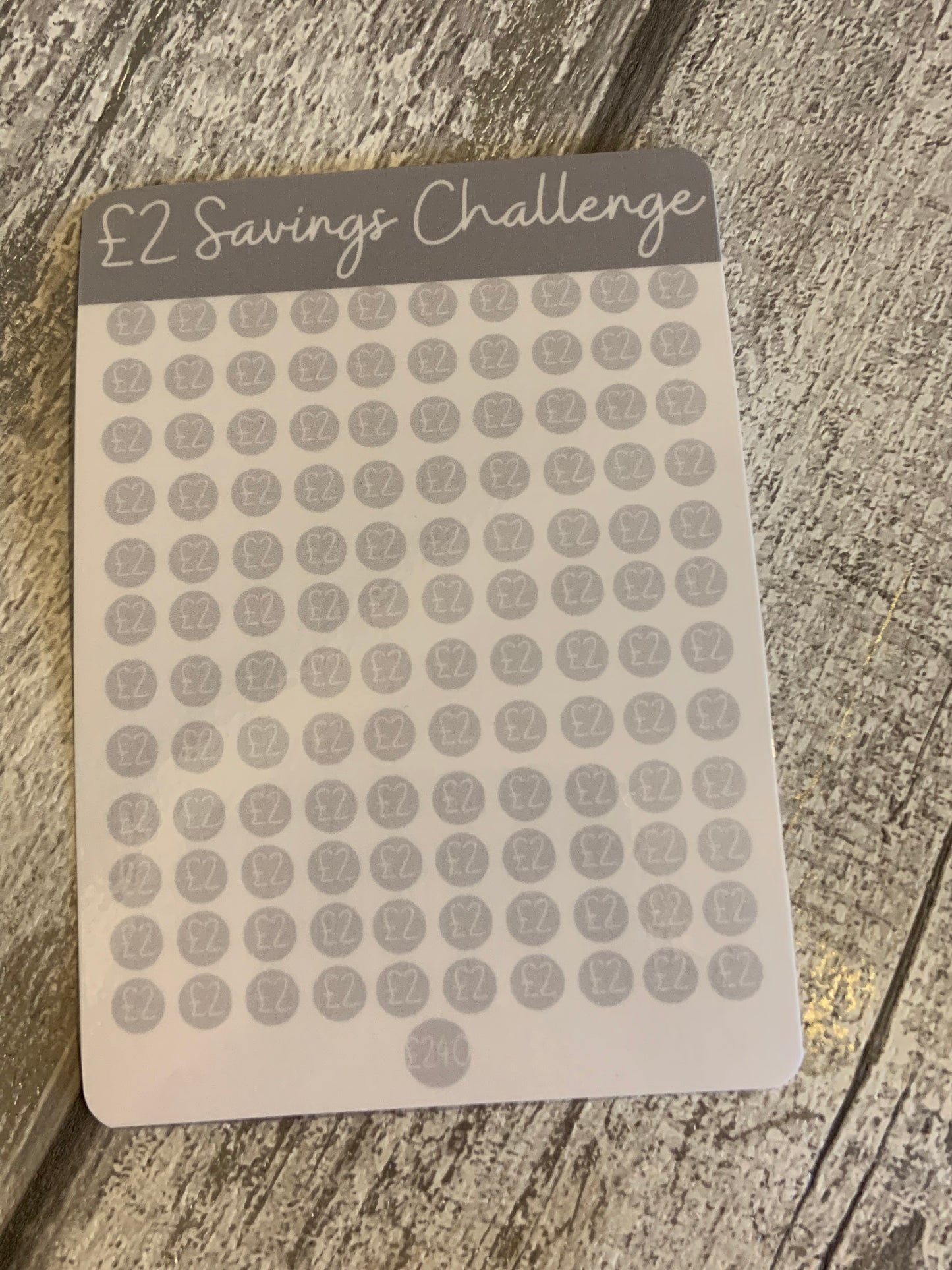 Fold Flat Savings Jar/Savings Challenge