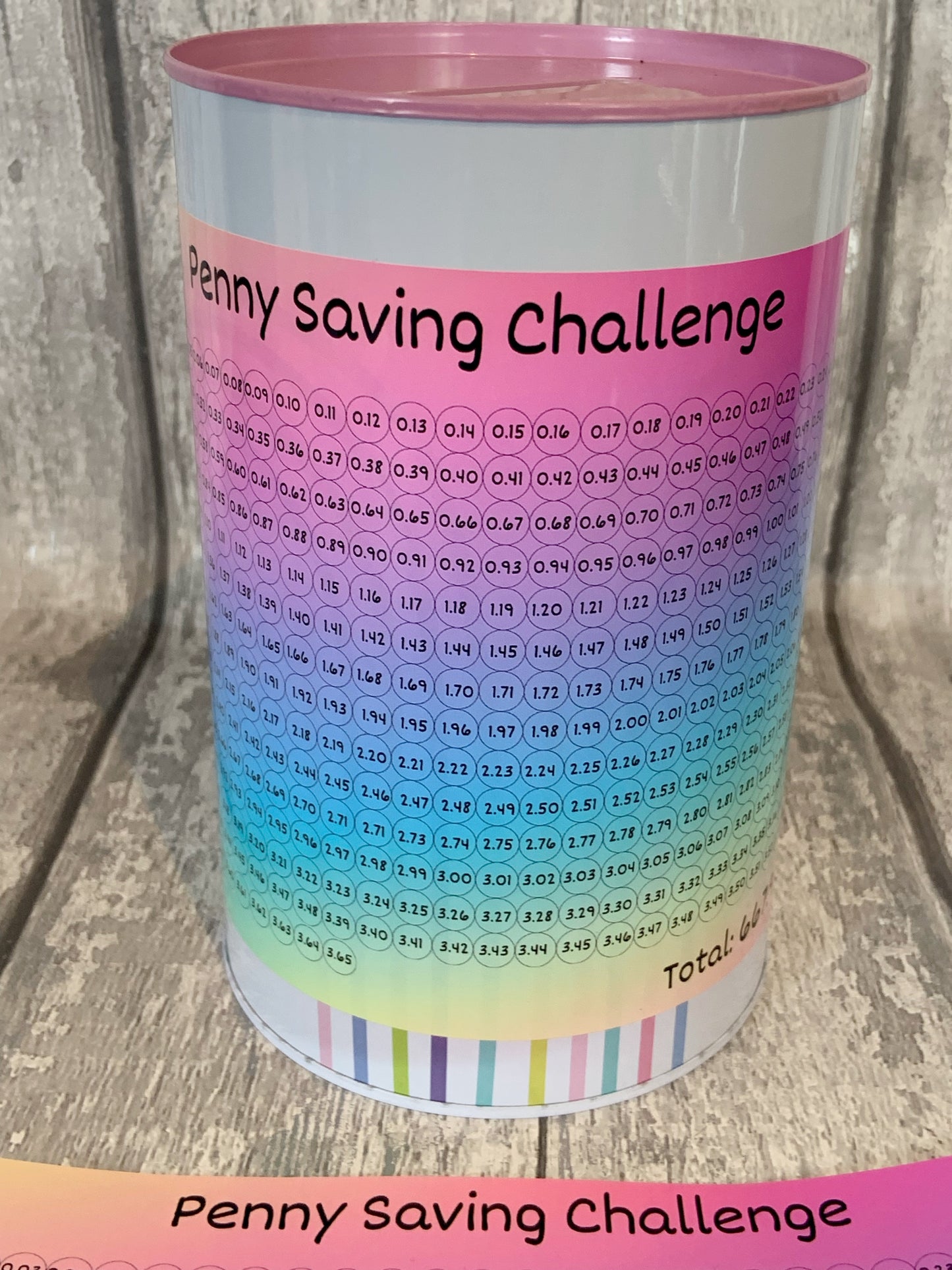 Rainbow Penny Saving Challenge Sticker