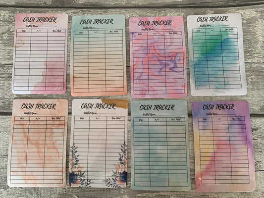 Budget Binder Cash Trackers Pack of 5